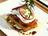 Tomato Purée French Toast, Mozzarella and Red Onion