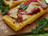 Polenta Croutons with Grilled Pepper and Tomme