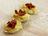 Cuillères de mousse d'artichauts et tomates confites