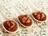 Cuillères de chutney d'abricots aux épices et dés de foie gras
