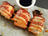Salmon and Bacon Skewers with Honey