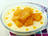 Mousse au chocolat blanc, ananas et safran
