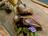 Smoked Roast Pigeon with Verbena, Roasted Asparagus and Savory Gravy