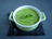 Wasabi and Pea Flan