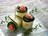 Raw Zucchini Roulades Stuffed with Smoked Fish Cream