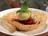 Crispy Parmesan with Balsamic Caramel Strawberries and Olive Oil Basil Sorbet