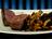 Venison Fillet with Blueberry Purée, Red Cabbage and Chestnuts