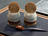 Banana Mousse with Pecan Shortbread and Dulce de Leche