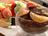 Chocolate Fondue and with Candy and Fruit Skewers
