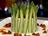 Asparagus Charlotte with Shrimp and Chorizo Vinaigrette