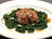 Crispy Veal Sweetbread Morsels with Reduced Juices and Spinach Shoots