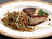 Tapenade Studded Roasted Salmon Steak with Crunchy Vegetables