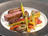 Roasted Lamb Saddle with Thyme and Seasonal Vegetables