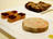 Foie gras de canard mi-cuit, gelée de pêche de vigne et pâtes de fruits du soleil, croustillant de pain au raisins