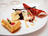 Lobster Tail with Bourbon Vanilla, Red Onion Compote and a Savory Waffle