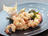 Roasted Sesame Shrimp Skewers with Nuoc Mam Sauce and Risotto
