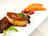 Pan-Fried Foie Gras, Caramelized Cantaloupe and Redcurrant Sauce