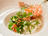 Pan-Fried Cuttlefish and Jumbo Shrimp with Crisp Vegetables and Coconut-Ginger Jus