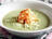 Cream of Green Cabbage Soup with Pan-Fried Langoustine