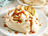 Mini Pear Pavlovas with Salted Caramel Sauce