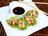 Sliced Raw Fish with Soy and Sesame Sauce Salad