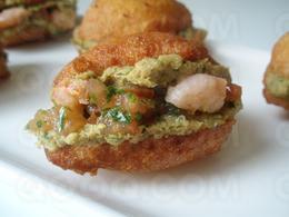 Acarajé - Beignets fourrés aux haricots blancs