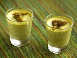 Panna cotta salée à l'asperge et au parmesan