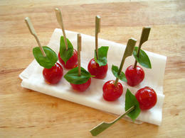 Sucettes de tomates caramélisées