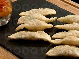 Beignets de crabe et gingembre confit