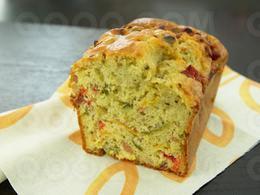 Cake aux poivrons et aux lardons