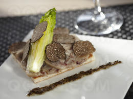 Tartine de pied de porc à la truffe de bourgogne