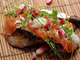 Tartines au saumon
