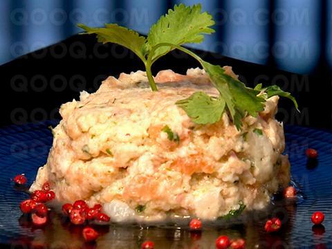 Tartare saumon et loup