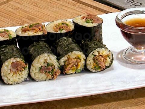 Makis de canard à l'orange