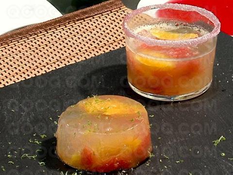 Agrumes figés dans l'aloe vera