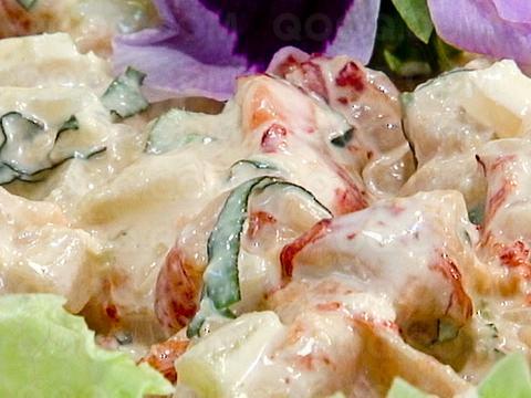Salade de queues d'écrevisses à la citronnelle