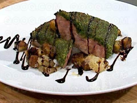 Foie de veau au citron en croûte d'herbes