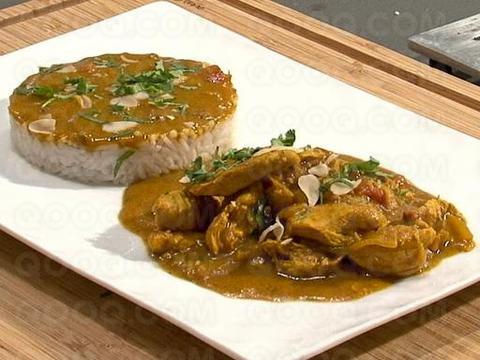 Poulet aux pêches, abricots et pistaches express