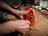 Blanching a Bell or Sweet Pepper