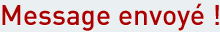 Message envoyé
