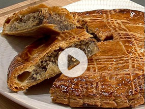 La galette des rois aux noisettes et chocolat de J. Cadiou